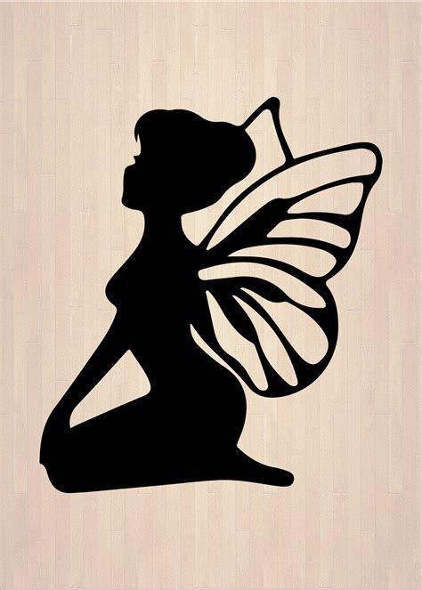 fairy silhouette svg